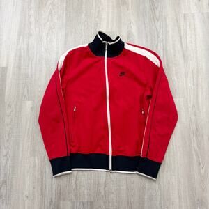 Nike National 98 Track Jacket Men's Medium Red Full Zip Sweatshirt 370404-611